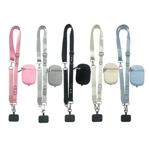 Adjustable Phone Lanyard Crossbody Strap with Wallet, Clip and Go Strap for Phone and Wallet, Compatible with All Phones, Perfect for Travel, Running, Shopping, Valentine's Day Gifts,New Year Gifts