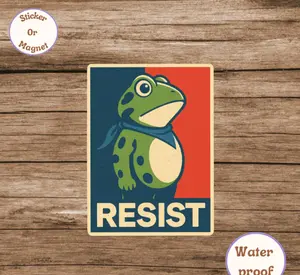 Portland Frog Protest Sticker, Anti ICE Sticker, Anti Fascism Sticker, Anti Trump, Fog Portland, Frogs Together Strong Sticker, Freedom Frog