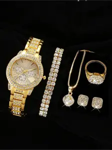 6-piece Women's Watch Fashion Watch Women's Versatile High end Women's Watch Women's Watch Set