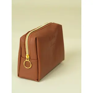 Vegan Leather Cosmetic Travel Bag