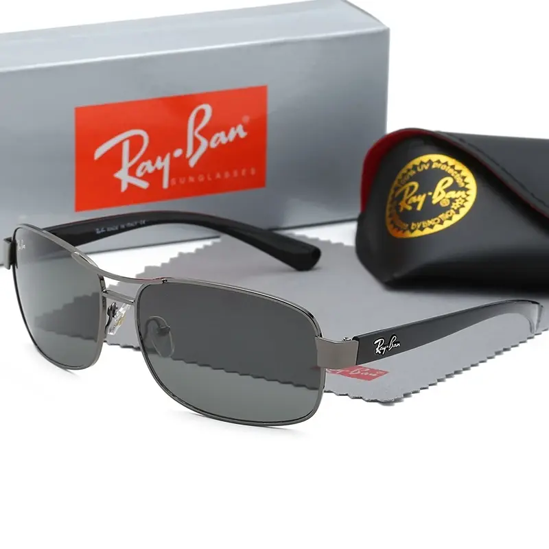 [Buy 2 get 1 ] Ray-Ban Polarized UV400 Sunglasses with Aluminum Magnesium Alloy Frame for Men Women