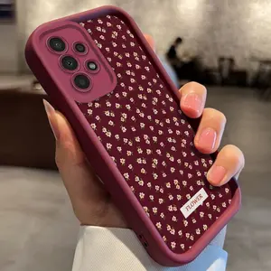 French vintage red floral pattern phone case, high-quality matte thickened TPU soft cover, suitable for iPhone 17/16/15/14/13/12/11/X/XS/XS Max/16e/12/13 Mini, a festive gift for friends, family, and yourself., Accessories, Smartphone, Cellphone, Handheld