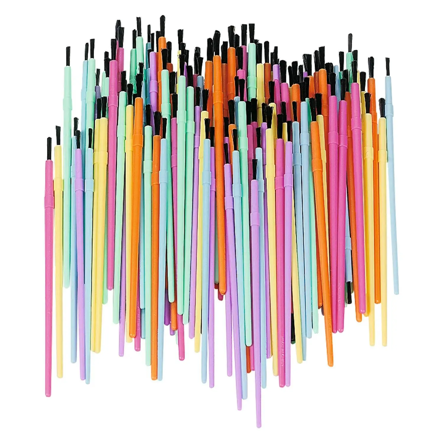 6 3/4" Bulk 150 Pc. Classic Bright Plastic Watercolor Paintbrushes 6 3/4" Bulk 150 Pc. Classic Bright Plastic Watercolor Paintbrushes