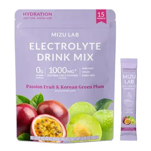 Passion Fruit & Korean Green Plum Electrolytes | Zero Sugar [15 stick packs]