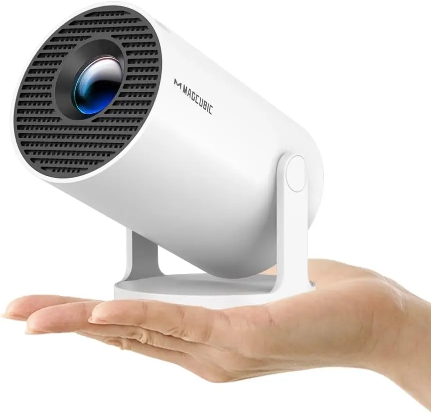 Magcubic HY300PRO Mini Projector 2025 Upgrade - 4K Support, Wifi & Bluetooth, Portable Design, Auto Keystone, 180° Rotation, Smart Projector for Home & Outdoor Use, Compatible with Android 14