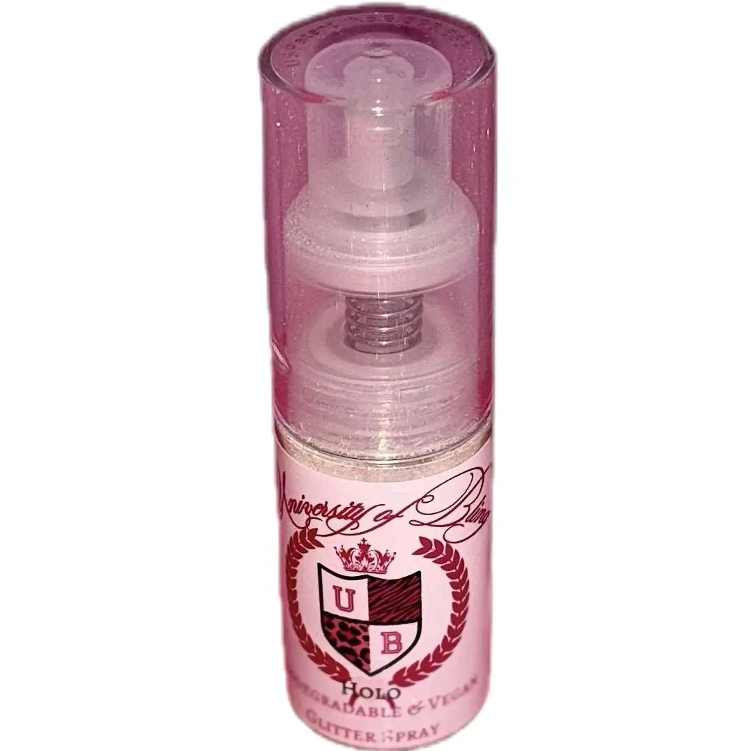 University of Bling Biodegradable & Vegan Glitter Spray - Holo, 35ml Pump Bottle