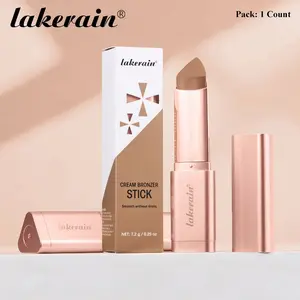 Lakerain 5 Colors Bronze Contour Stick, Long-Lasting Wear, Nourishing & Moisturizing, Waterproof & Sweatproof, Sculpted Natural Face Makeup, Summer Vibe, Suitable For Daily And Travel Use
