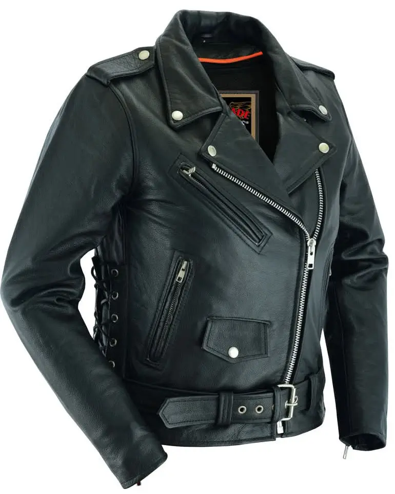 RENEGADE CLASSICS SpeedMoto Women's Leather Motorcycle Jacket