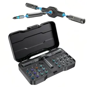 24 in 1 Magnetic Screwdriver Set, Portable Ratchet Screwdriver,  Portable Multi-Bit Repair Kit for Home, Perfect Gift for Dad, Men, Home Repair Lovers