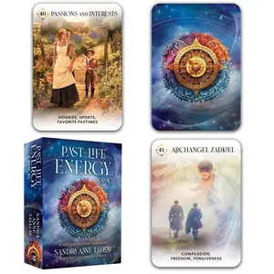 Past-Life Energy Oracle: A 44-Card Deck and Guidebook, divination tool for oracle reading, psychic reading, spiritual growth