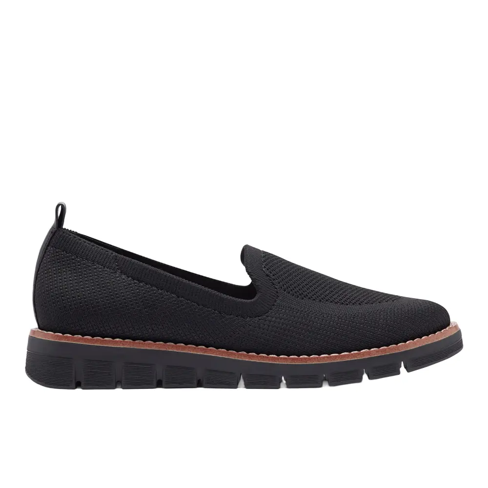 Easy Spirit Womens Valina Slip On Flats Casual - Black