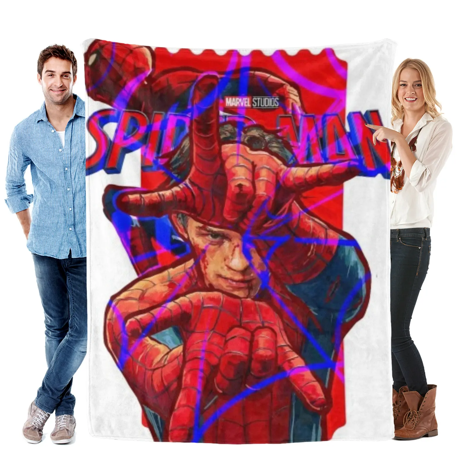 Marvel Spider-Man Everyday Ultra-Soft, Lightweight Flannel Blanket - Machine Washable Home Supply for Couch, Bed