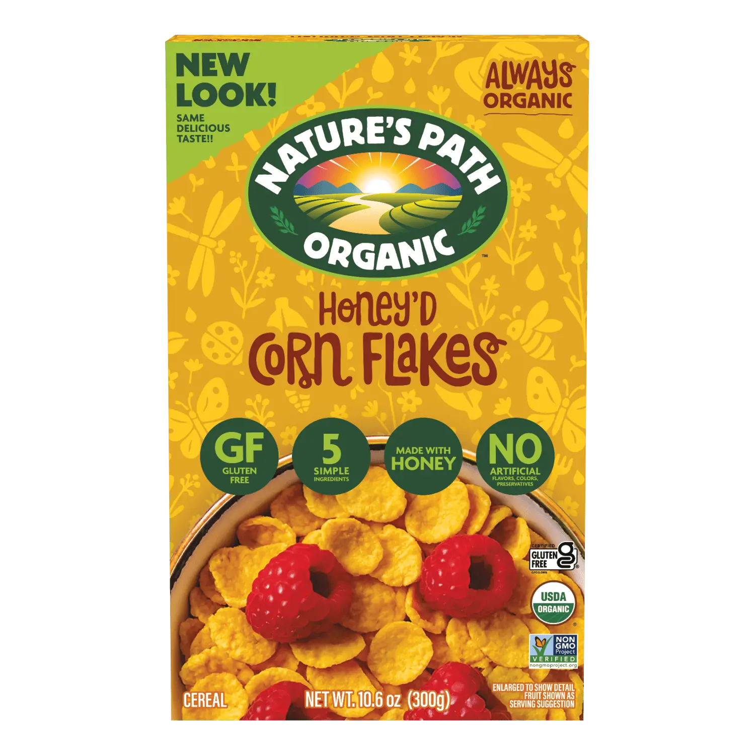 Nature's Path Organic Honey'D Corn Flakes Gluten Free Cereal Nature's Path Organic Honey'D Corn Flakes Gluten Free Cereal
