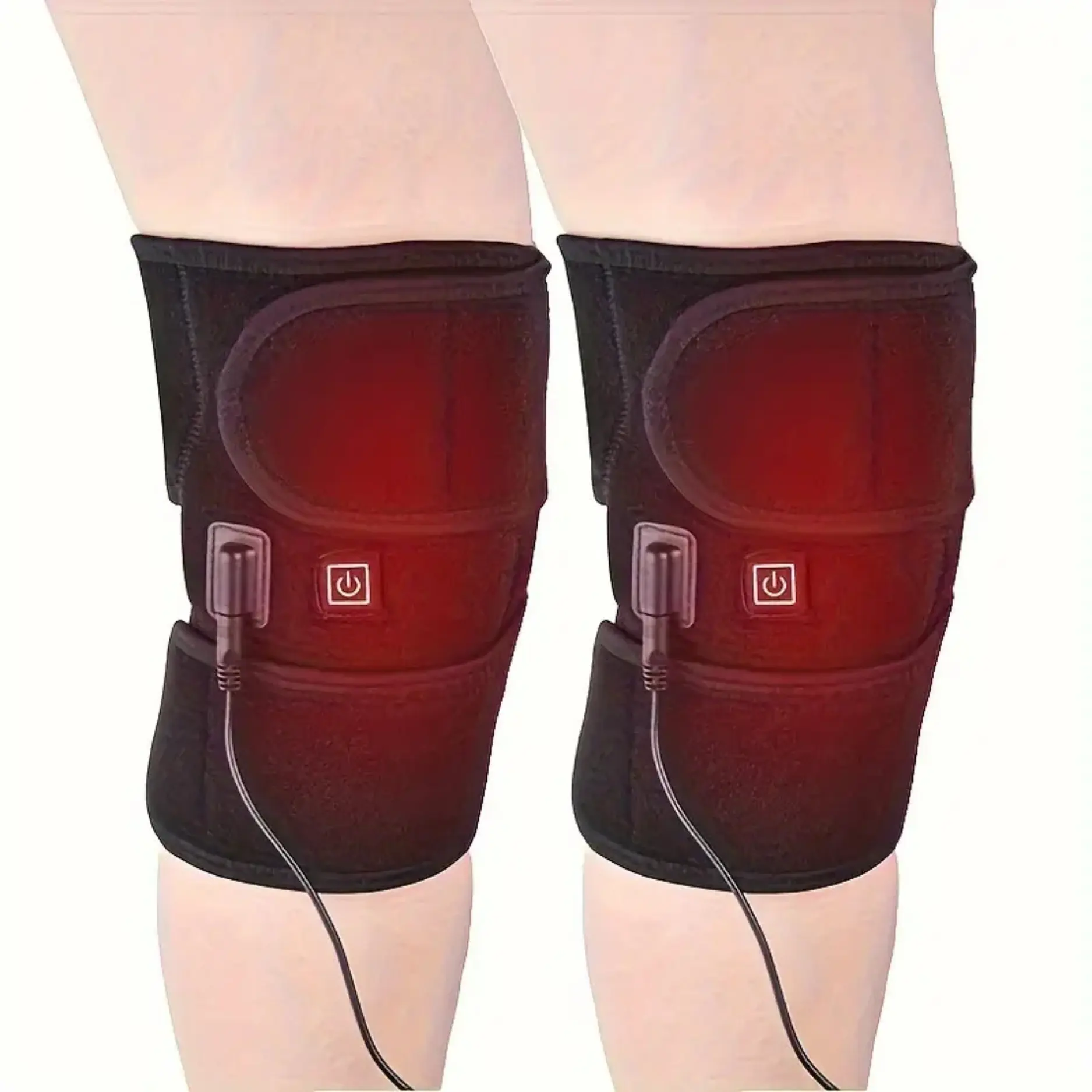 USB Heated Knee Massager - Relaxes The Knees, Keeps Them Warm, a Massage Tool, Heating Pad, an Ideal Valentine'S Day And Birthday Gift for Both Men And Women, Fitness Gift, Father'S Day And Mother'S Day Present.