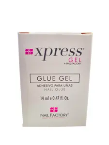 Nail Factory Xpress Gel Glue Extension Adhesive - 14ml No-Monomer Liquid for Acrylic Nails Extension, Secure Tip Attachment, Reliable Hold for Professionals (Single Item)