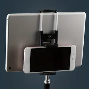 Tripod Mount Adapter,Universal Smartphone Cellphone Tablet Adjustable Phone Holder Stand With 1/4'' Screw Mount, Compatible For Apple IPhone IPad Android Surface Pro And More