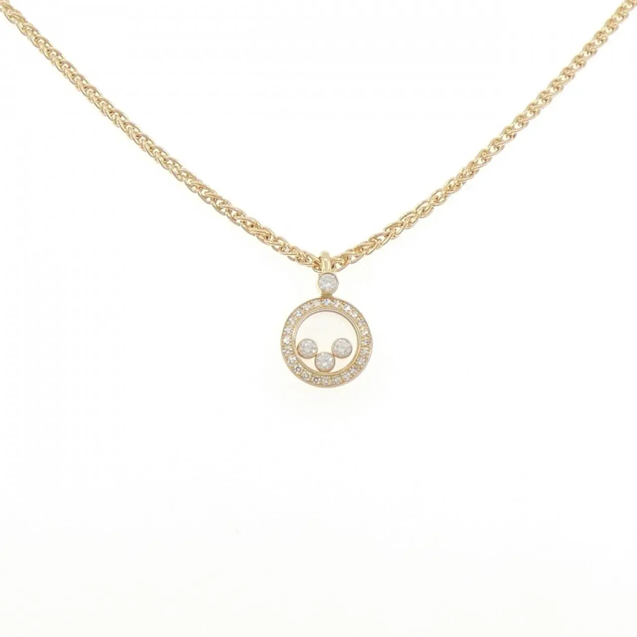Chopard 750 Yellow Gold Diamond Necklace