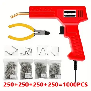 New Plastic Welder Rapid Fever Welding Repair Kit with Welding Nails + Pliers Plastic Welding Gun Used to Repair Most Plastic Cracks Repair Kit Overheating Protection