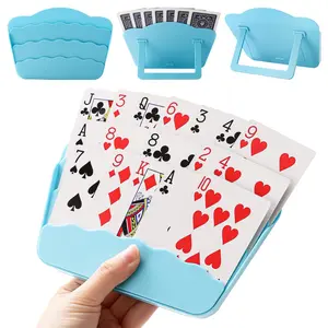 Durable Inclined Card Storage Box, Contactless Poker Tray, Portable Desktop Card Game Accessory, Universal Organizer for Table Card Games