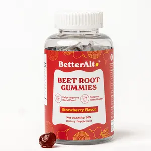 BetterAlt Pure Beet Root Powder Gummies | Helps Boost Energy, No Added Sugar | Lab-tested | Strawberry Flavor | 30 Gummies BetterAlt Pure Beet Root Powder Gummies | Helps Boost Energy, No Added Sugar | Lab-tested | Strawberry Flavor | 30 Gummies