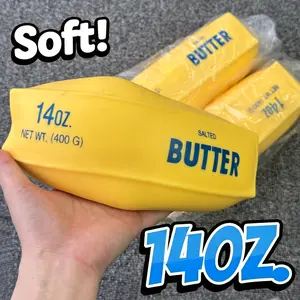 Squishy Giant Butter Stick: Super Soft, Safe & Non-Toxic, Ages 3+, New Flour-Filled Texture for Ultimate Stress Relief Decompression Squeeze