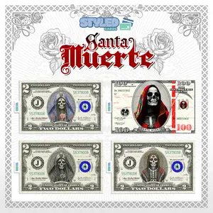 Santa muerte rectangular vinyl sticker Santa muerte rectangular vinyl sticker