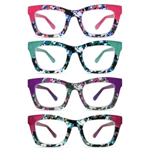 ZOECENT 5 Pack Women's Reading Glasses with Blue Light Protection, Stylish Frames, and Spring Hinges Reader+1.5+1.75+2.0+2.5+2.75