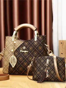 Fashionable printed women's handbag, elegant and versatile shoulder bag, trendy fashion set handbag, stylish girl's bag, Fashionable Hobo Bag