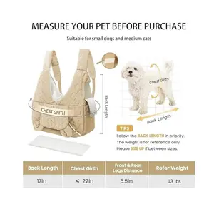Extra Large Pet Backpack Carrier for Dogs & Cats | Waterproof & Wind Resistant Dog Chest Bag | Portable Outdoor Travel Bag