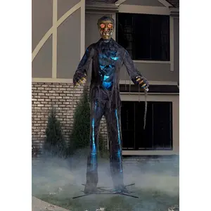 12FT Lighted Zombie Animatronic Decoration