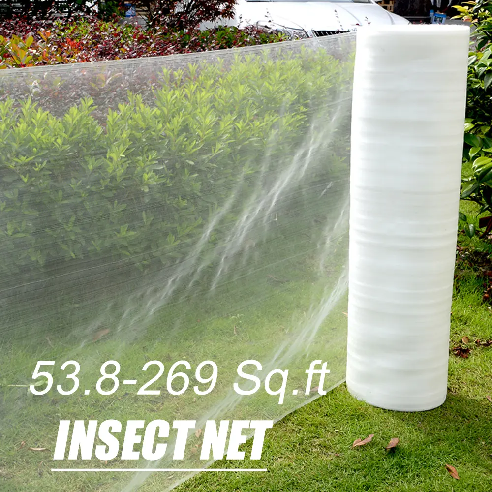 1Pc 60-Mesh Home Garden Insect Shield, Weather Resistant Net with Multi-Size Options (53.8-269 Sq Ft) for Vegetables, Fruits, Flowers – Home & Agricultural Use
