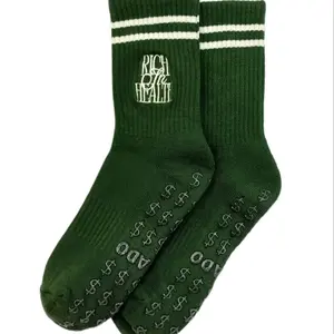 Sanado Cotton Pilates Reformer Grip Socks- “Rich in Health” Non-Slip Performance Fit