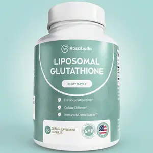 (Flash Sale : 2 Bottles) Liposomal Glutathione Capsules -Skin Glow, Immune & Detox Support (60 Count) Rosabella