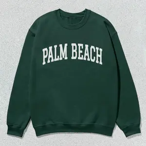 Palm Beach Sweatshirt, Florida Collegiate Crewneck, Atlantic Coast Summer Crewneck, Beach Holiday Crewneck, Minimalist Unisex Travel Sweater