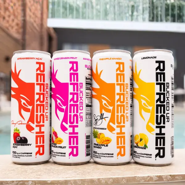 l carnitine bucked up Bucked Up Refreshers - Low-Stim Energy Beverage (12oz. Cans) - Case of 12