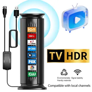 2026 Upgraded HD Digital TV Antenna, Stable Signal with Booster Amplifier, Long-Range Reception, Fit for Smart & Old TVs, Easy Install Indoor & Outdoor, Multi-Scene Adaptation, Indoor HDTV Antenna