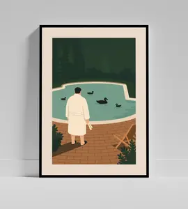 The Sopranos Poster, Tony Soprano Wall Art, HBO Crime Drama Print, Mafia TV Show, Digital , Cult Series Artwork, James Gandolfini (Unframed)