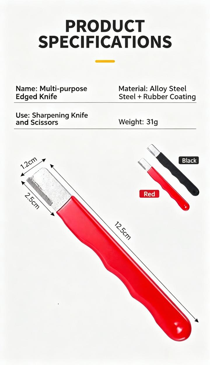 Knife Sharpener 2 Pack Portable Handheld Sharpener for Kitchen Knives Scissors Garden Tools Easy to Use Sharpening Tool