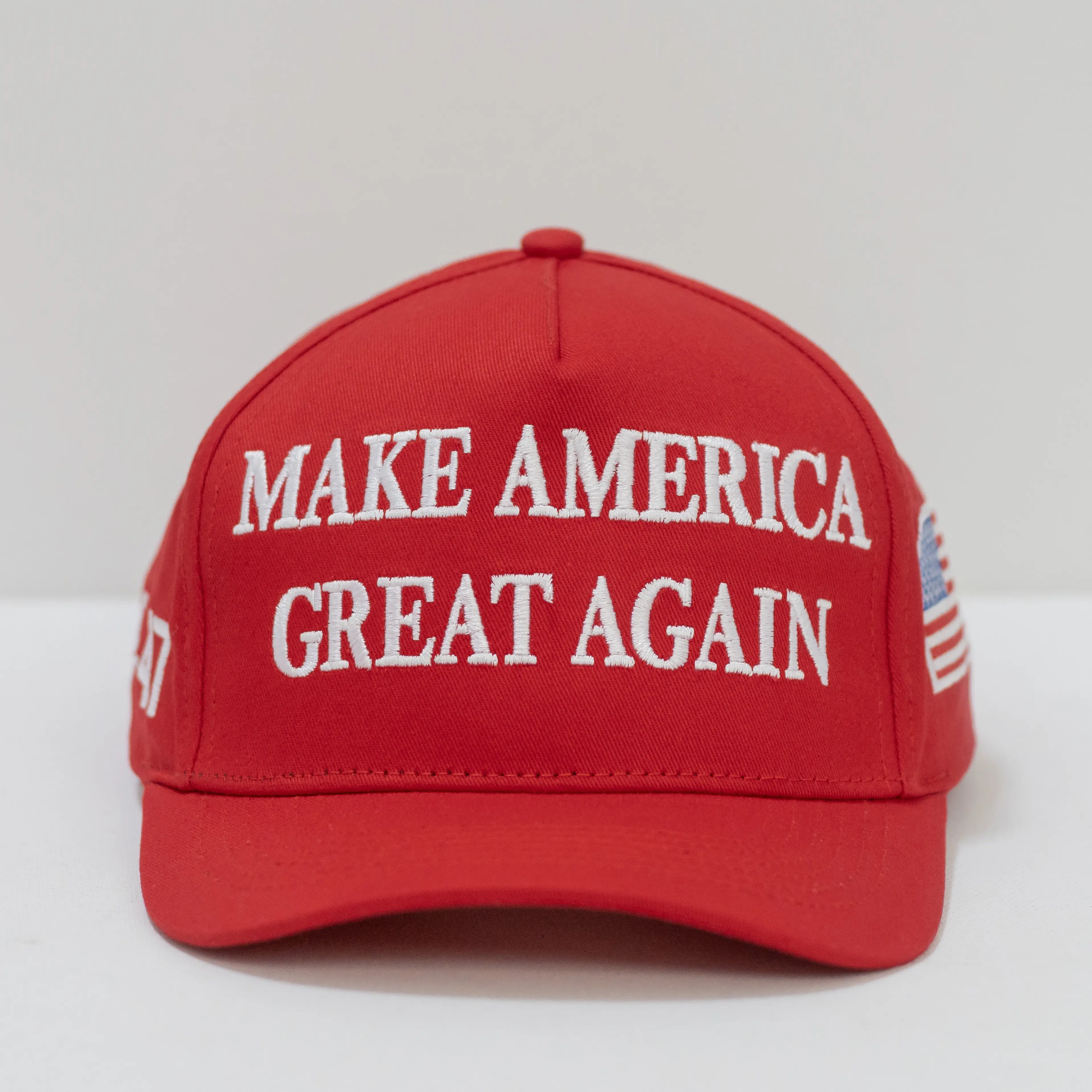 America Great Embroidered Adjustable Unisex Red Baseball Cap