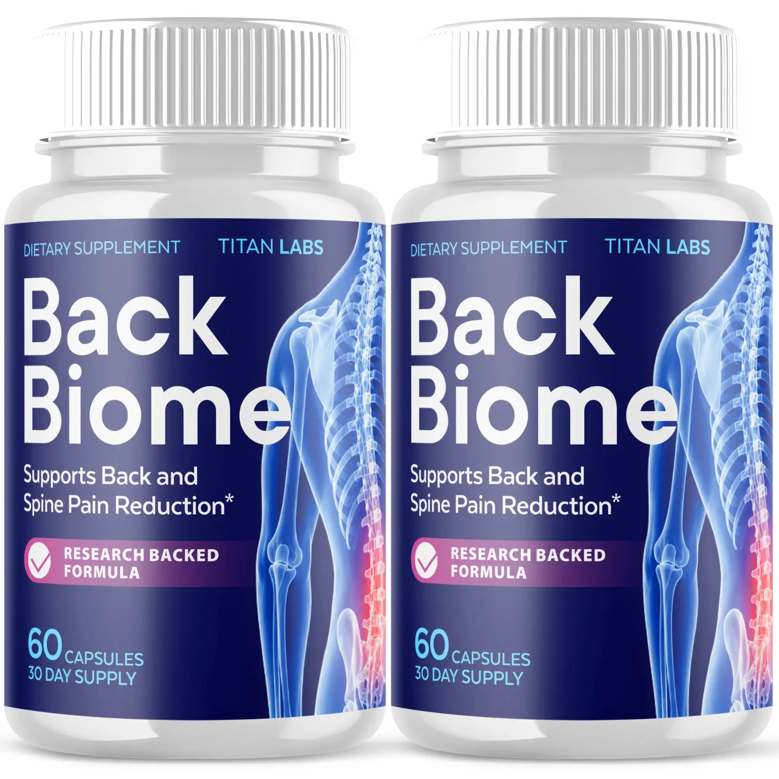 (2 Pack) Back Biome Advanced Probiotic Support Spine & Joints Relief 120 Capsule