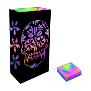 LumaBase B/O Luminaria Kit- Color Changing Suga r Skull LumaBase B/O Luminaria Kit- Color Changing Suga r Skull