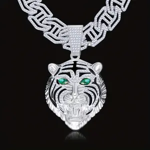 Pioneer Lion Head Necklace - Bold and Neutral Accessory that Inspires Courage and Style, Necklace: 20in long and 0.63in wide, Pendant: 1.73*2.91in, Comes with a Beautiful Gift Box