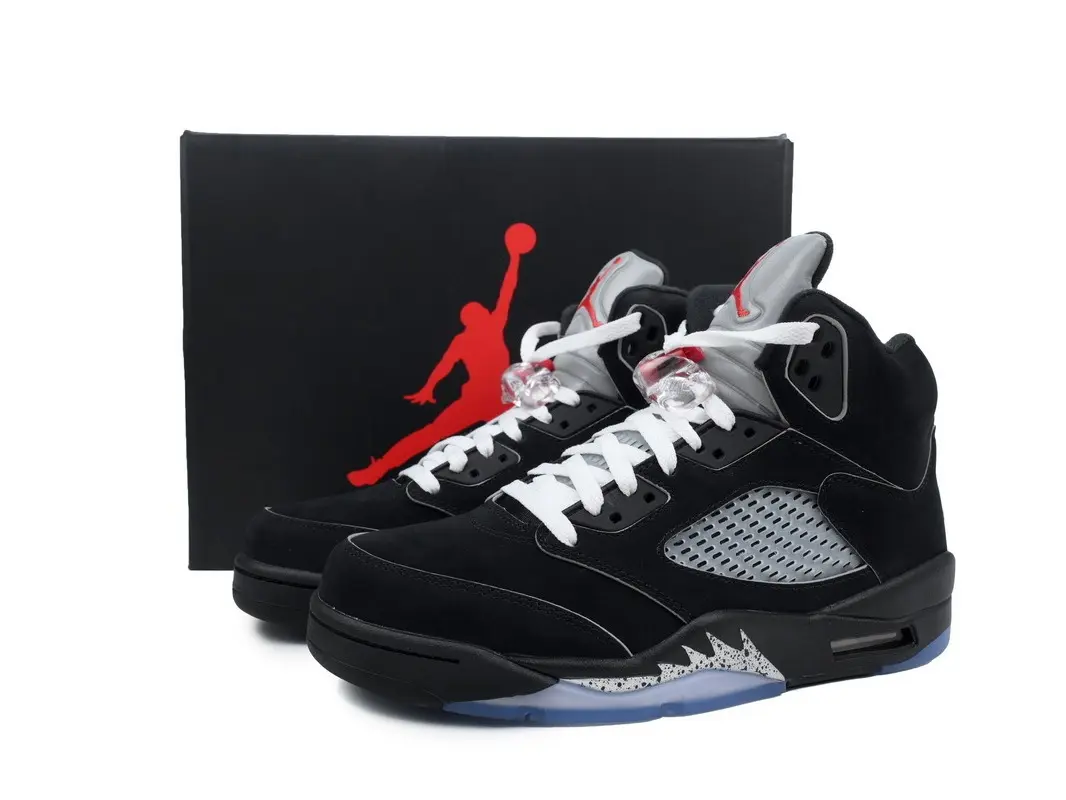 Black Suede High‑Top Basketball Shoes White Laces Mesh Breathable Air Cushion Shock‑Absorbing Street Casual Sneakers
