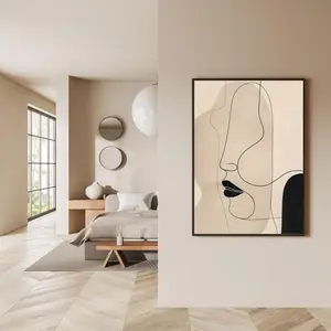 [UNFRAMED POSTER] Abstract Textured Wall Art Print | Modern Minimalist Neutral Poster | Contemporary Organic Art Decor for Living Room Bedroom Office