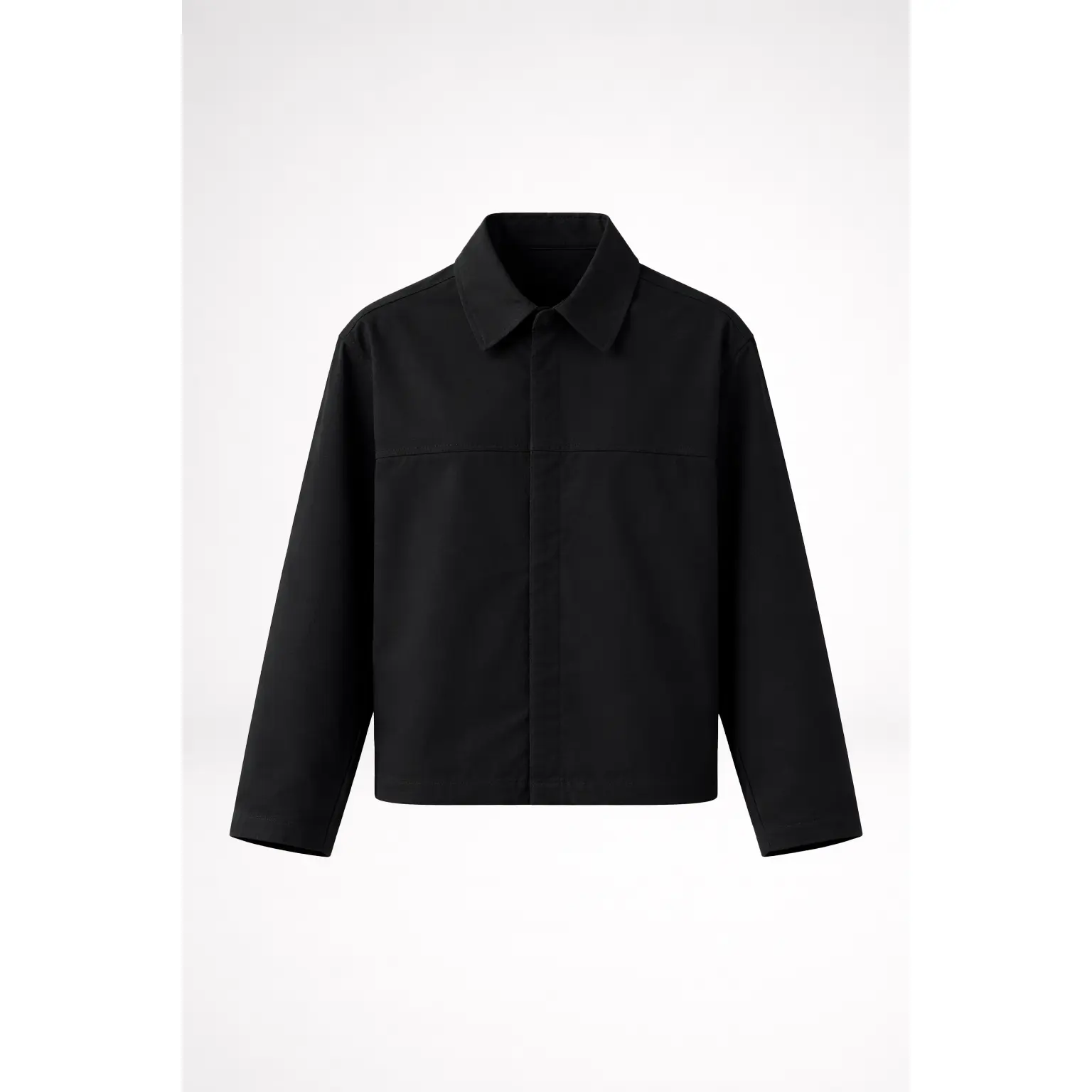 THE REMINGTON OVERSHIRT JACKET-BLACK