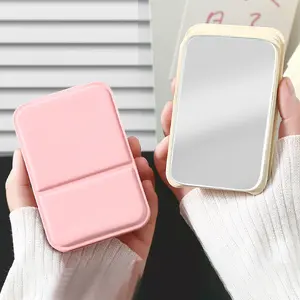 Buy 1 Get 1 Portable Foldable Makeup Mirror, Adjustable Mini Mirror, Foldable Mirror for Dormitory & Office, Travel Hand Mirrors, Makeup Tools for Women & Girls, Travel Makeup Mirror