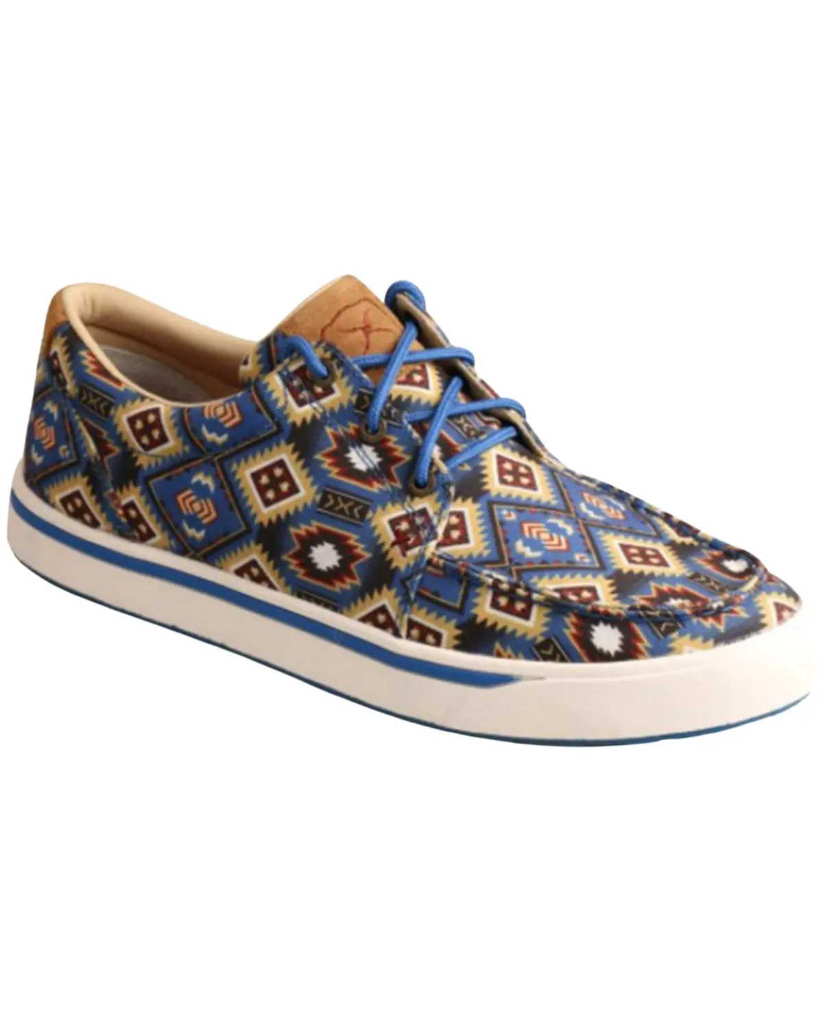 Twisted X Men's Men'S Southwestern Pattern Casual Kicks Shoes Moc Toe - Mca0049