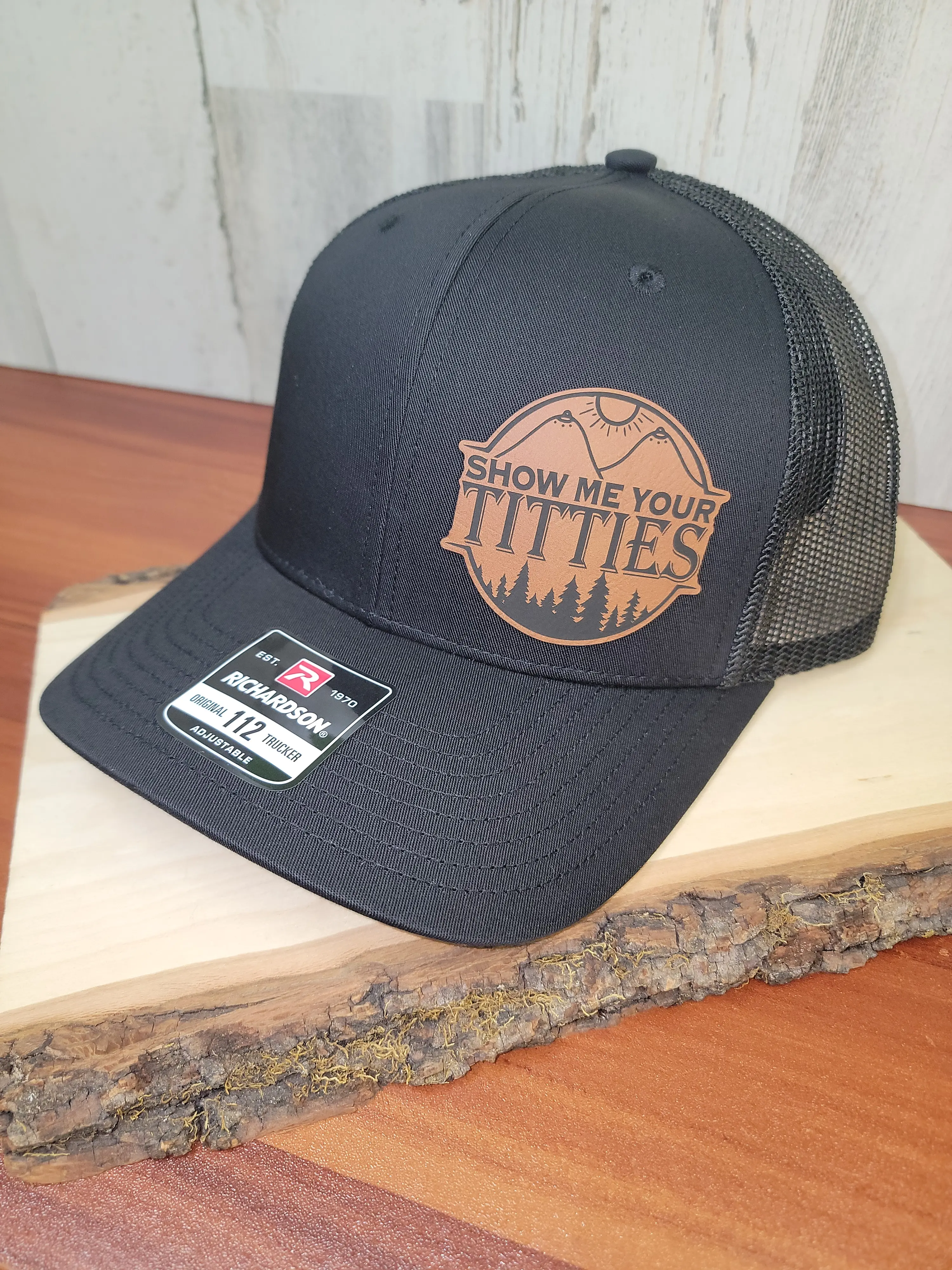 Richardson Show Me Yours Hat - Richardson 112 or Fitted Hat Mens Hats Classic Baseball Cap Adjustable One Size Fits Most with Show Me Yours Design