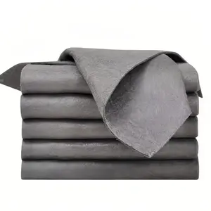 Thickened Magic Cleaning Cloth,5 Pcs Lint Free Cloth,Reusable Microfiber Cleaning Rag for Windows,Mirror,Glass,Car,Gray