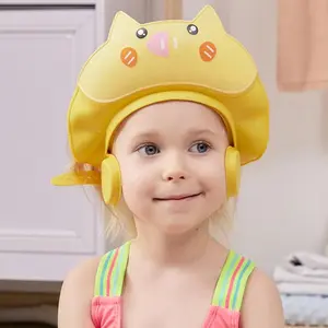 1pc Soft Adjustable Child Shower Cap for Bath Safety, Summer Essential Hat for Shampoo Protection, Fun Bathing Activities for Babies & Kids